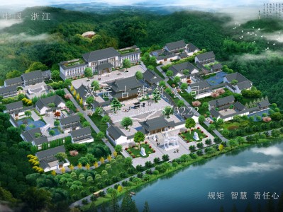 鹽城寺廟古建筑總體布局設計圖